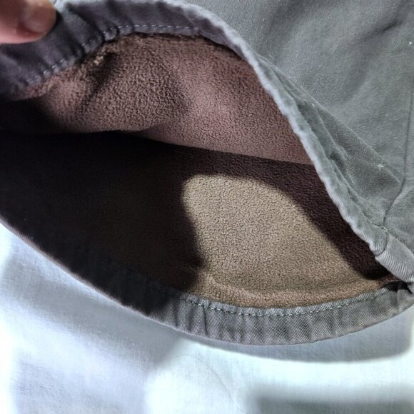 Wrangler Pants Mens 38 x 32 Authentics Fleece lined Cargo Brown Cotton Pants - Picture 7 of 11